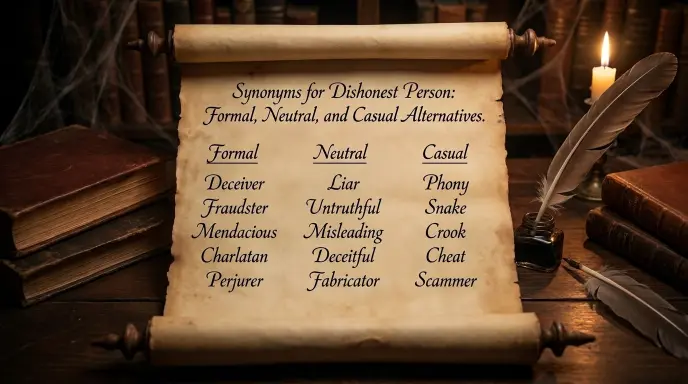 Synonyms for Bad Person: Formal, Neutral, and Casual Alternatives