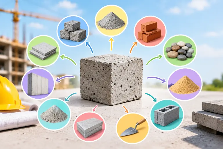 synonyms for concrete